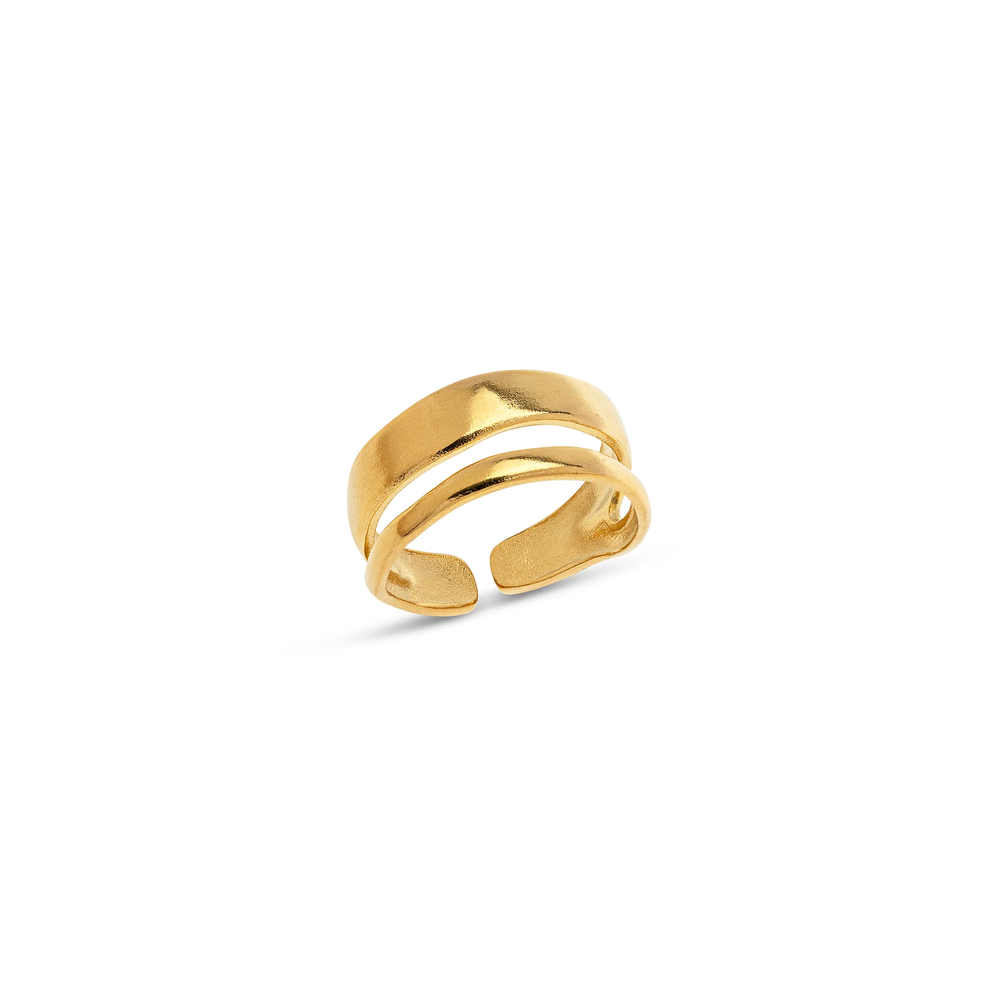 Willa - Elegant Duo Ring Rustfritt Stål