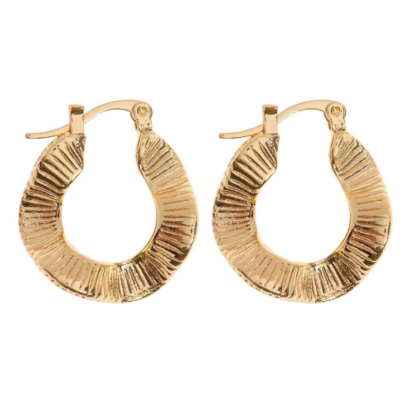 Zeina - Oriental Wavy Hoop øredobber